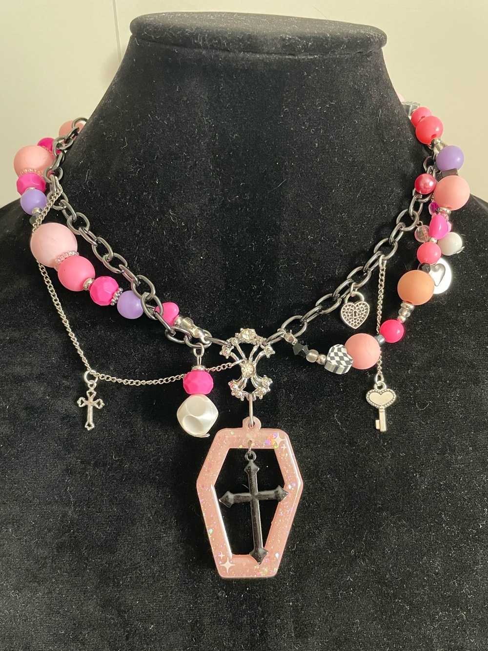 Pink Vampire Necklace